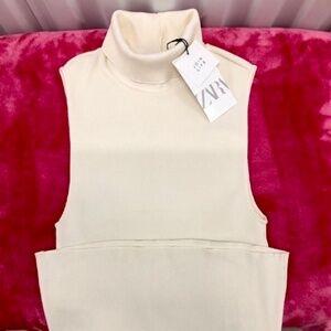 ZARA NWT Knit Co-Ord 2 Piece Set Top w Skirt, M